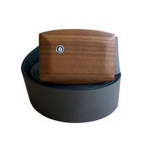 Laden Sie das Bild in den Galerie-Viewer, Gürtel Nuss-Holzschnalle | Leder breit